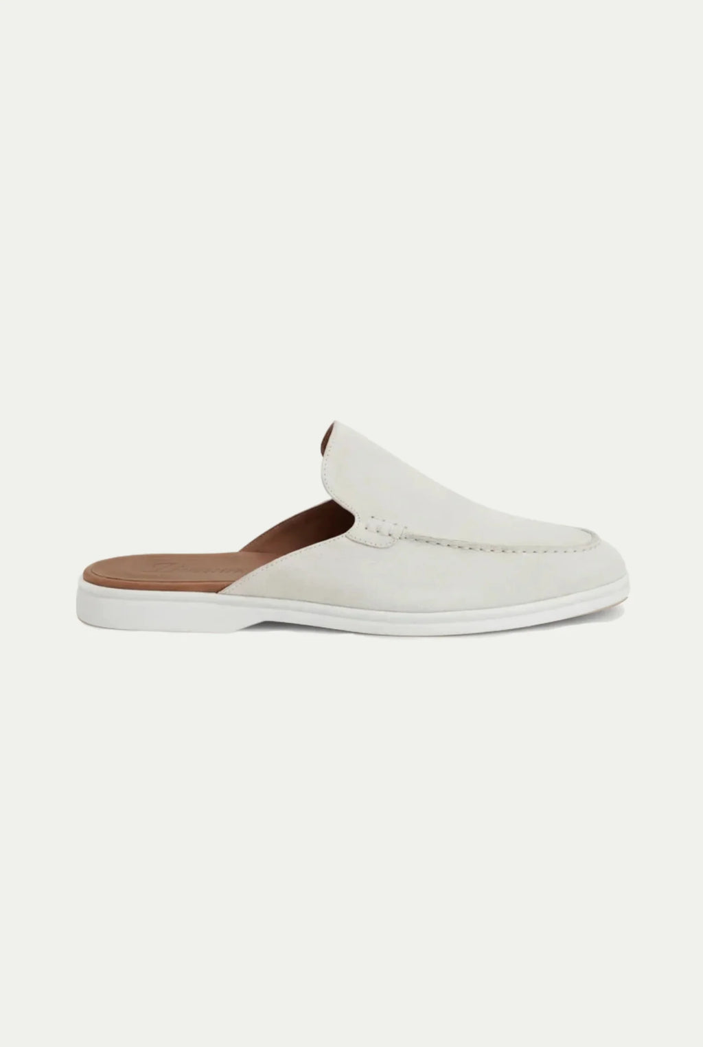 Mules Capri Suede Blanco.