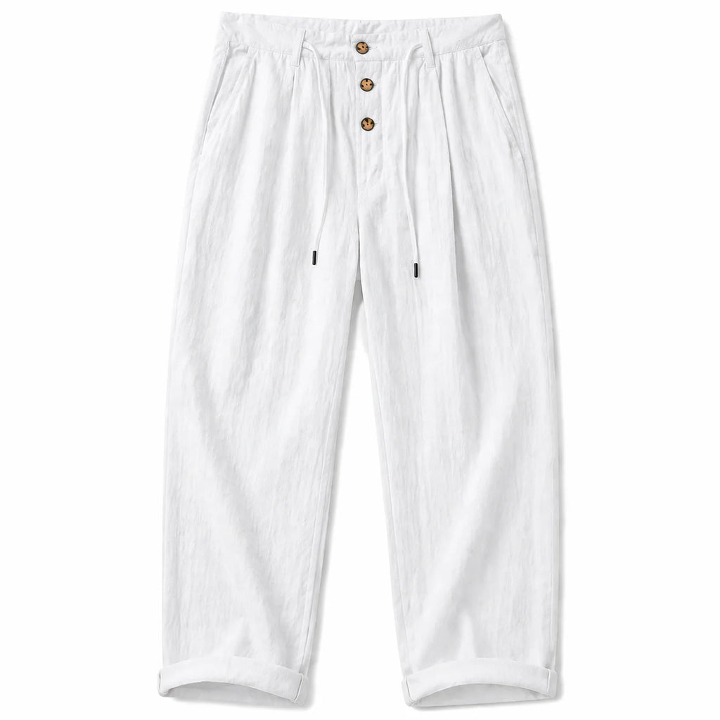 Pantalón Lino Signature - Negro.