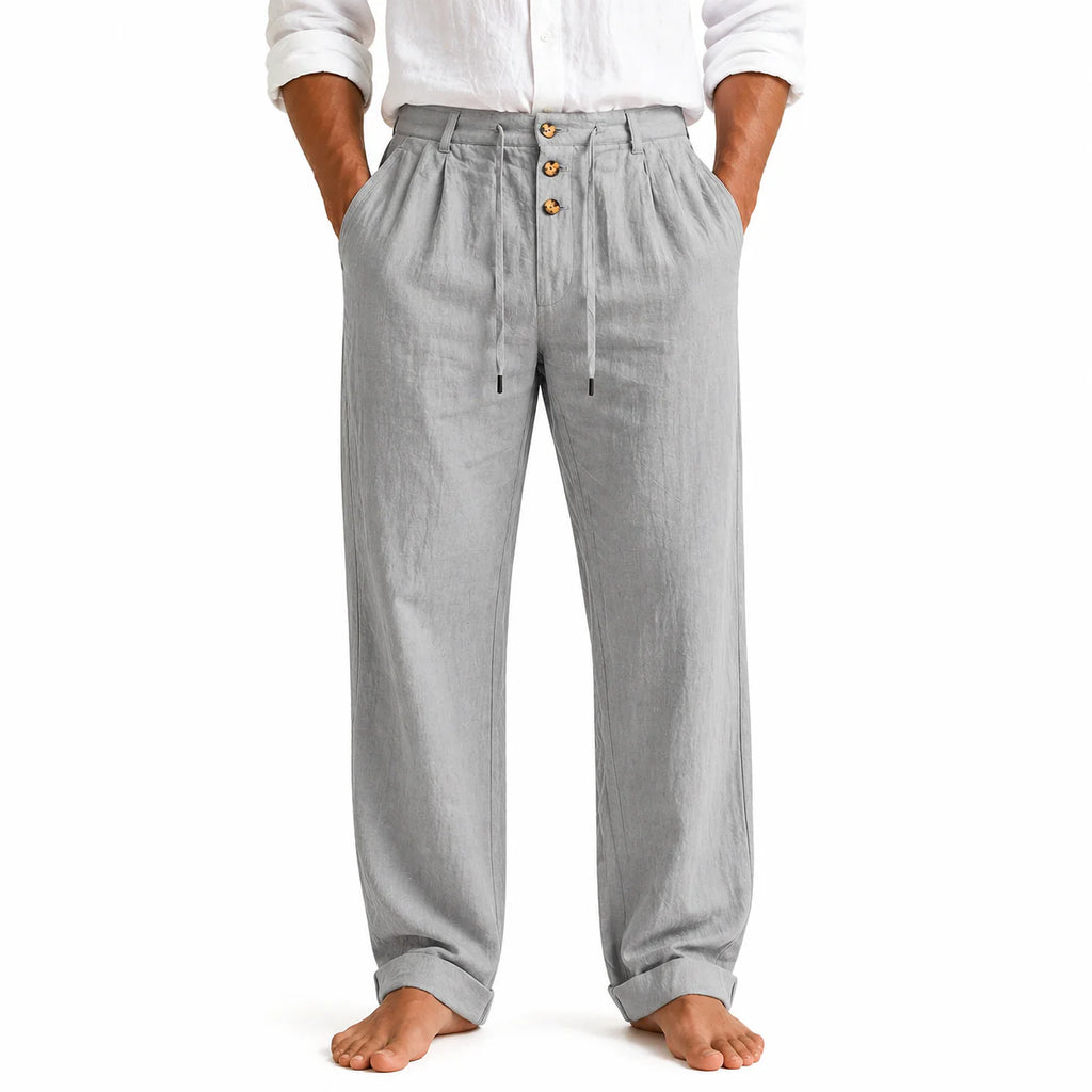 Pantalón Lino Signature - Negro.