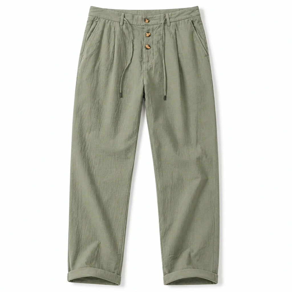 Pantalón Lino Signature - Negro.