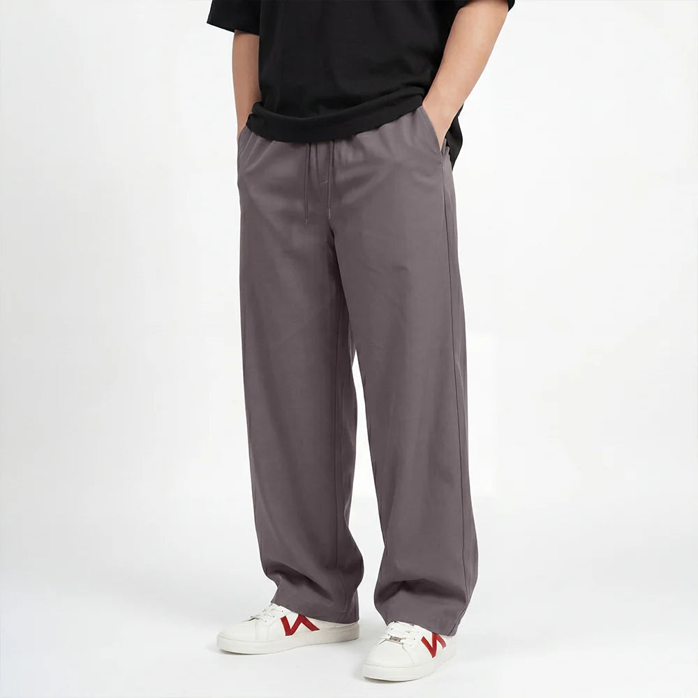 Hane - Pantalones de lino holgados