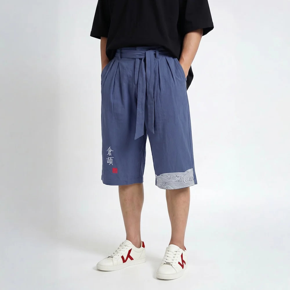 Taro - Pantalones japoneses de tres cuartos para mayor comodidad.