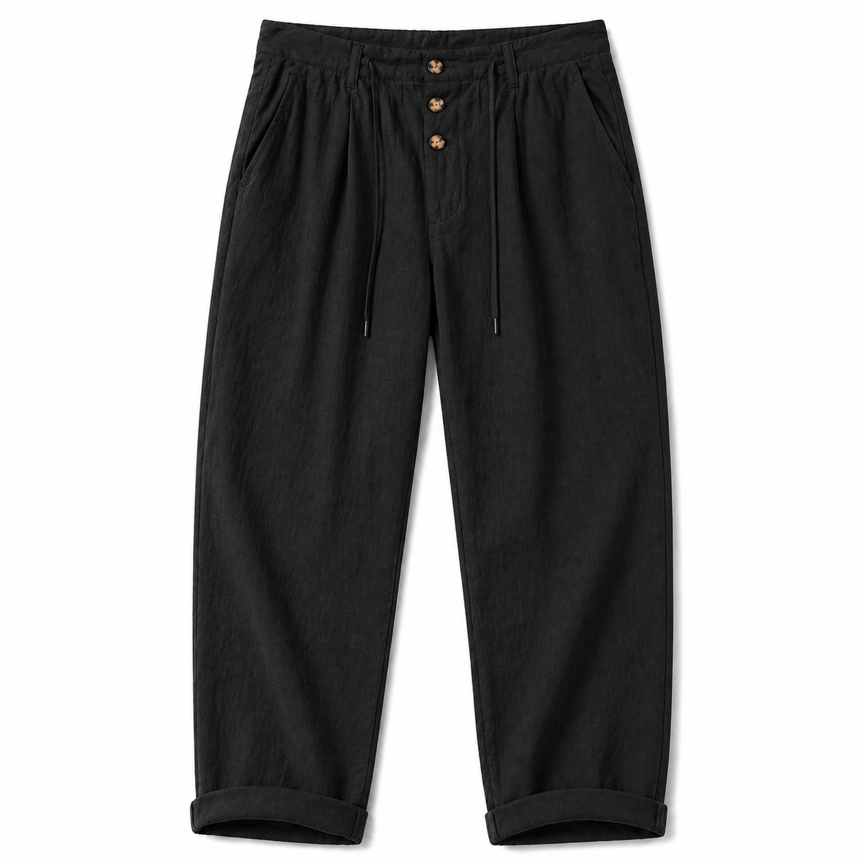 Pantalón Lino Signature - Negro.