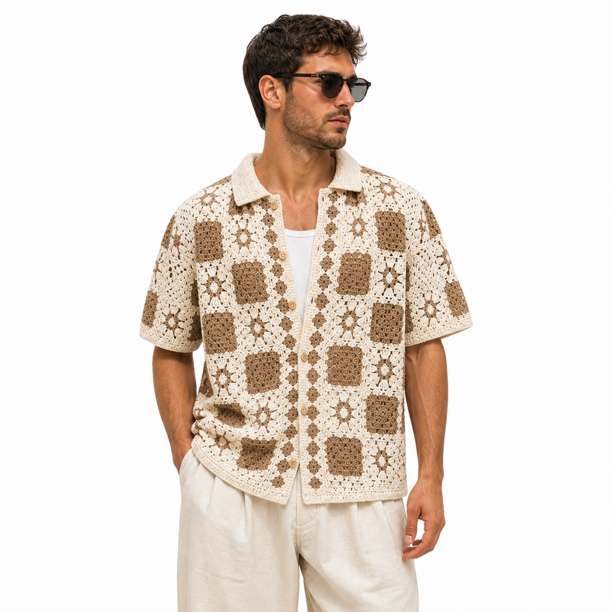 Camisa Crochet Monaco.