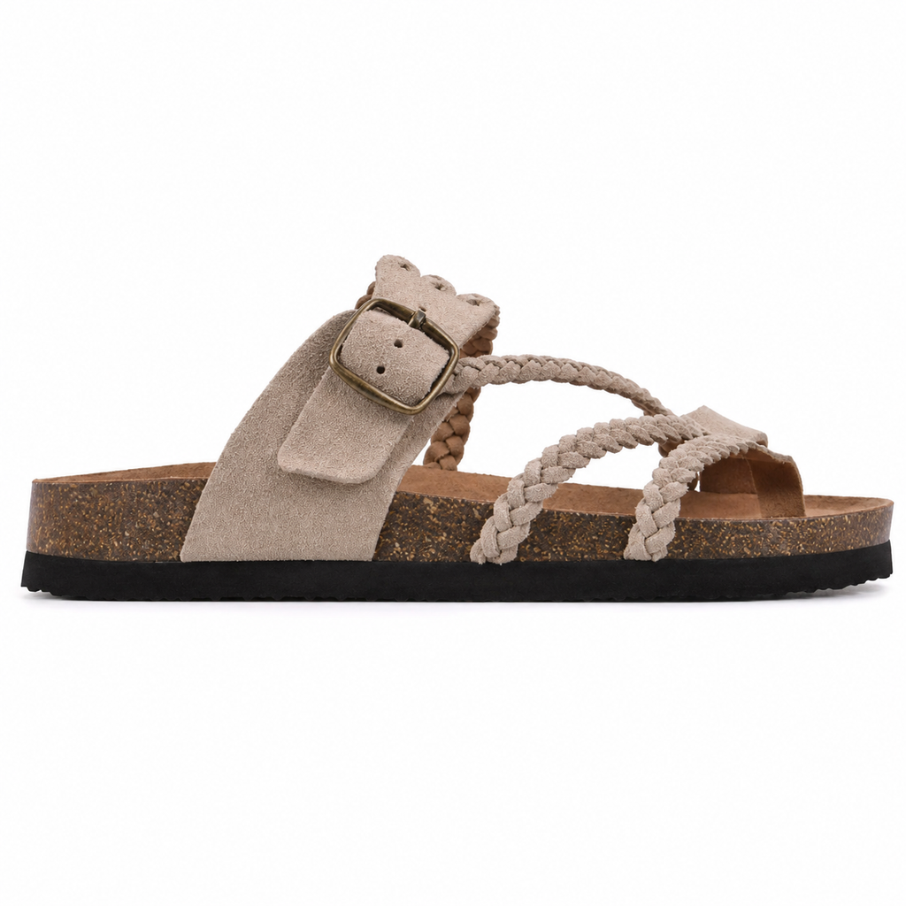 Sandalias Elegantes Trenzadas.