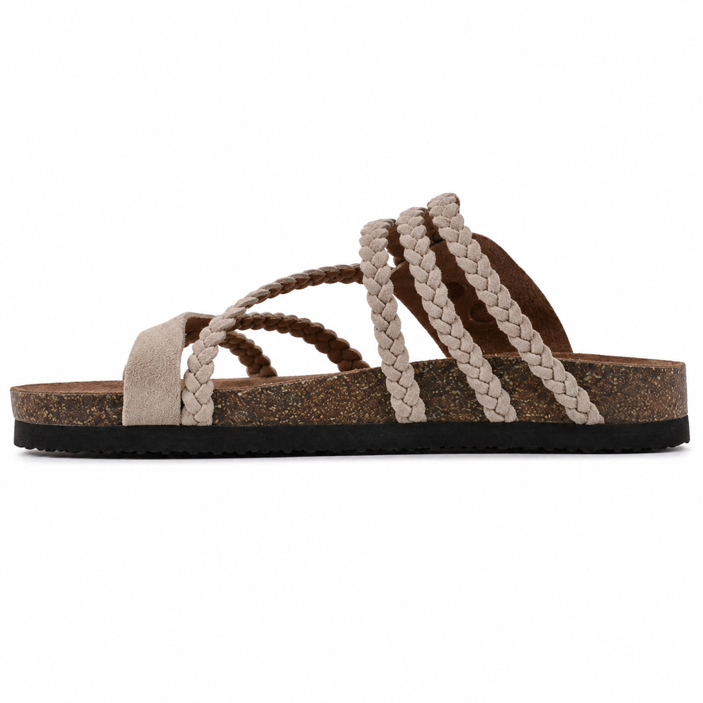 Sandalias Elegantes Trenzadas.